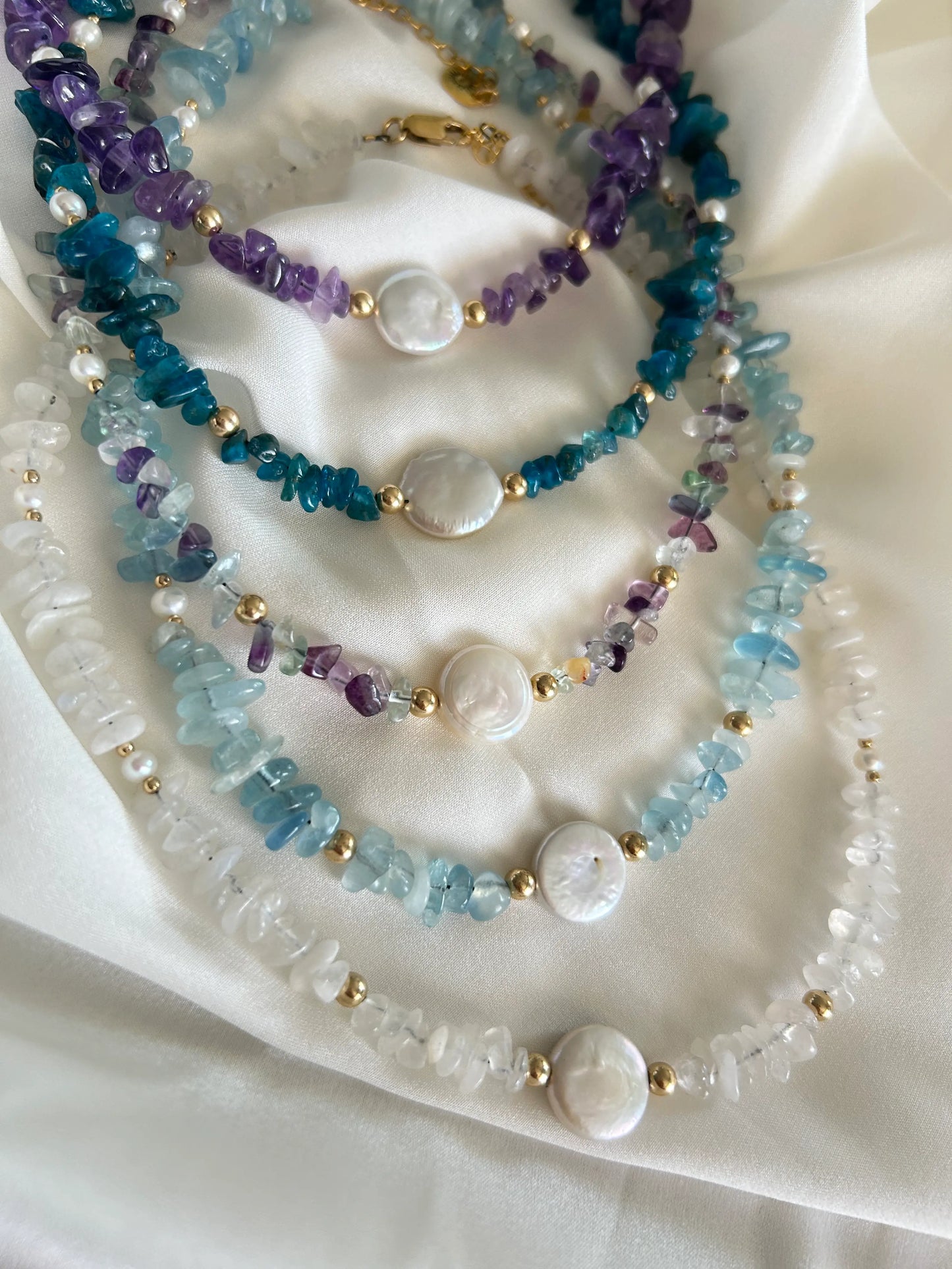 Collier pierres naturelles