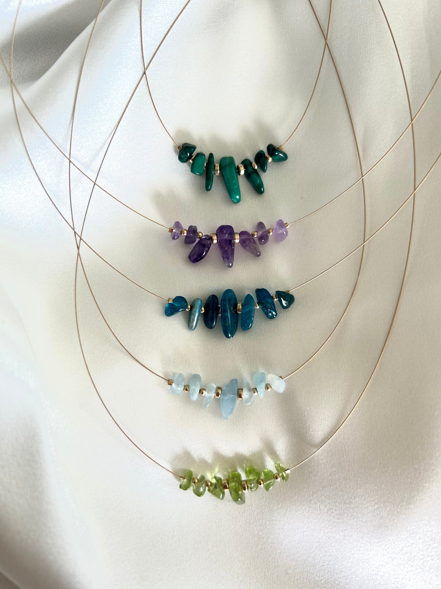 Collier pierres naturelles