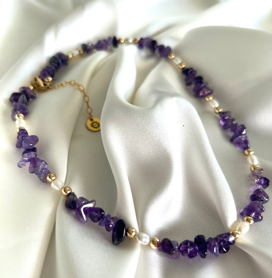 Collier pierres naturelles