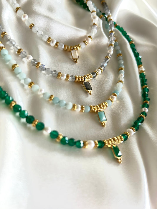 Collier pierres naturelles